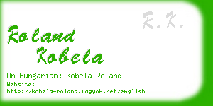 roland kobela business card